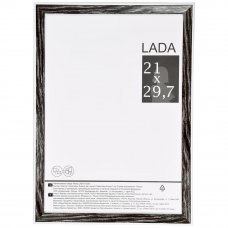 Рамка Lada, 21x29.7 см, пластик, цвет палисандр