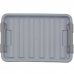 Ящик с крышкой Профи Комфорт, 295x183x410 мм, 15 л, полипропилен, цвет серый, SM-86118249