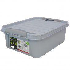 Ящик с крышкой Профи Комфорт, 390x175x500 мм, 23 л, полипропилен, цвет серый