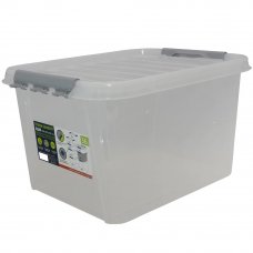 Ящик с крышкой Профи Комфорт, 390x285x500 мм, 36 л, полипропилен, цвет прозрачный