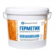 Шовный герметик для деревянных конструкций Remontplus белый 10 л