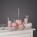 Стакан для зубных щеток Rosy керамика цвет розовый, SM-89123644