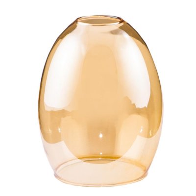 Плафон для люстры Nina Glass Эллипсоид E14 стеклянный, цвет янтарный, SM-89818834