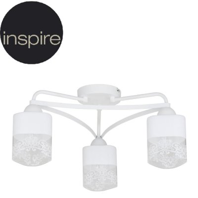 Люстра Inspire «Patt», 3 лампы, цвет матовый белый, SM-953476