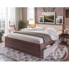 Кровать с ящиками 1,6м КР 604 Спальня Гармония