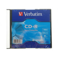 CD-диск Verbatim CD-R, 0.7 ГБ, Slim Case, 52x, 1 шт