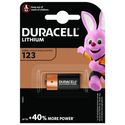 Батарейка литиевая Duracell CR123, BT-0109685