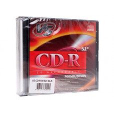 CD-диск VS CD-R, 0.7 ГБ, Slim Case, 52x, 1 шт