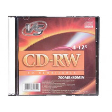 CD-диск VS CD-RW, 0.7 ГБ, Slim Case, 12x, 1 шт