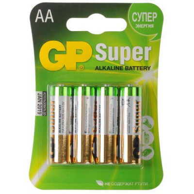 Батарейка щелочная GP Super AA (LR6), BT-0144794