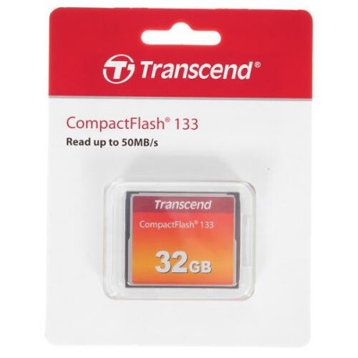 Карта памяти Transcend CF (Compact Flash) 32 ГБ [TS32GCF133], BT-0177868
