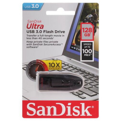 Память USB Flash 128 ГБ SanDisk Ultra [SDCZ48-128G-U46], BT-1037937
