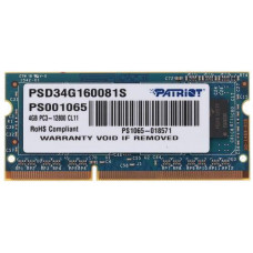 Оперативная память SODIMM Patriot Signature [PSD34G160081S] 4 ГБ