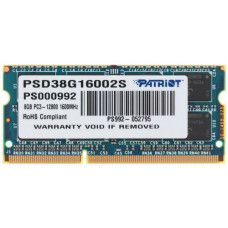 Оперативная память SODIMM Patriot Signature [PSD38G16002S] 8 ГБ