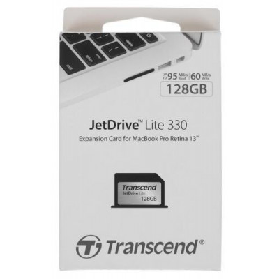 Карта памяти Transcend JetDrive Lite 330 MacBook Air Expansion Card 128 ГБ [TS128GJDL330], BT-1076884