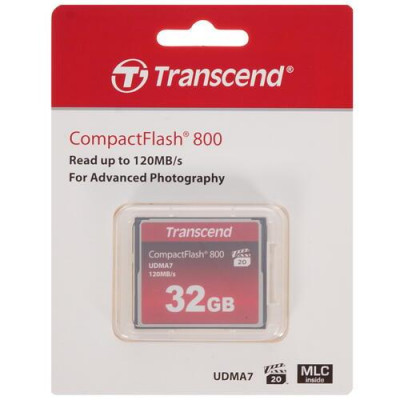 Карта памяти Transcend Premium CF (Compact Flash) 32 ГБ [TS32GCF800], BT-1108648