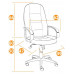 Кресло офисное TetChair СН747 36-36 коричневый, BT-1132465