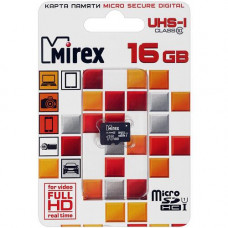 Карта памяти Mirex microSDHC 16 ГБ [13612-MCSUHS16]