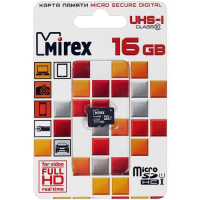 Карта памяти Mirex microSDHC 16 ГБ [13612-MCSUHS16], BT-1143538