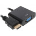 Переходник Orient HDMI - VGA, 0.2 м, BT-1222462