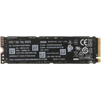 256 ГБ SSD M.2 накопитель Intel 760p Series [SSDPEKKW256G8XT], BT-1231052