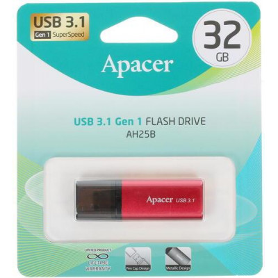 Память USB Flash 32 ГБ Apacer AH25 [AP32GAH25BR-1], BT-1268745