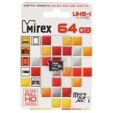 Карта памяти Mirex microSDXC 64 ГБ [13612-MC10SD64]