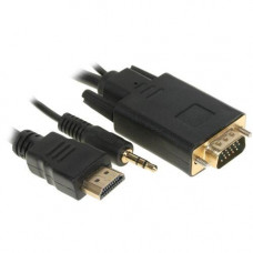 Кабель соединительный Cablexpert HDMI - VGA+Jack 3.5, 1.8 м