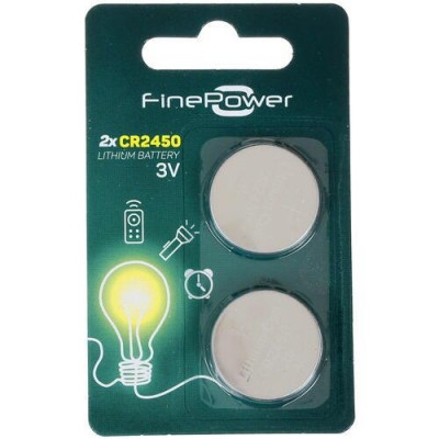 Батарейка литиевая FinePower CR2450, BT-1351757