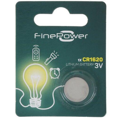 Батарейка литиевая FinePower CR1620, BT-1351759