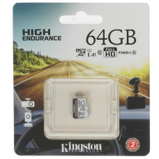 Карта памяти Kingston High Endurance microSDXC 64 ГБ [SDCE/64GB]