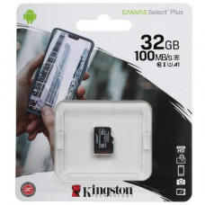 Карта памяти Kingston Canvas Select Plus microSDHC 32 ГБ [SDCS2/32GBSP]