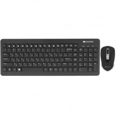 Клавиатура+мышь беспроводная Canyon SET-W3 черный