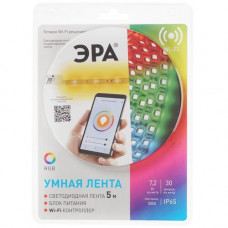 Светодиодная лента ЭРА 5050-30-RGB-IP65-Wifi-5m