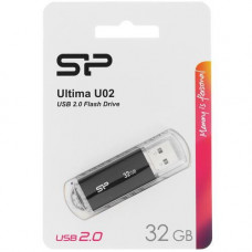 Память USB Flash 32 ГБ Silicon Power U02 [SP032GBUF2U02V1K]