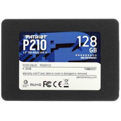 128 ГБ 2.5" SATA накопитель Patriot Memory P210 [P210S128G25], BT-4702165