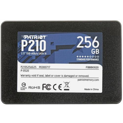 256 ГБ 2.5" SATA накопитель Patriot Memory P210 [P210S256G25], BT-4702167