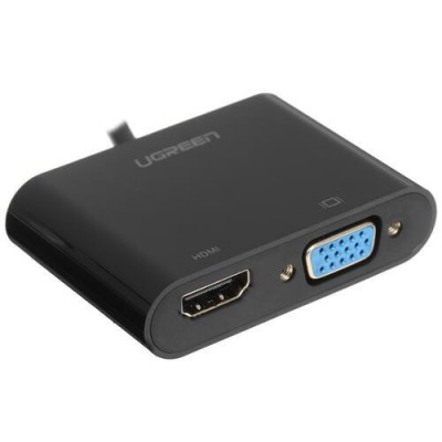 Переходник Ugreen HDMI - VGA/HDMI+Jack 3.5, 0.3 м, BT-4714425