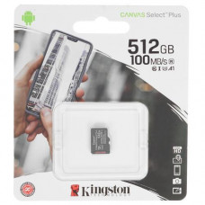 Карта памяти Kingston Canvas Select Plus microSDXC 512 ГБ [SDCS2/512GBSP]