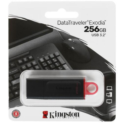 Память USB Flash 256 ГБ Kingston DataTraveler Exodia [DTX/256GB], BT-4717315