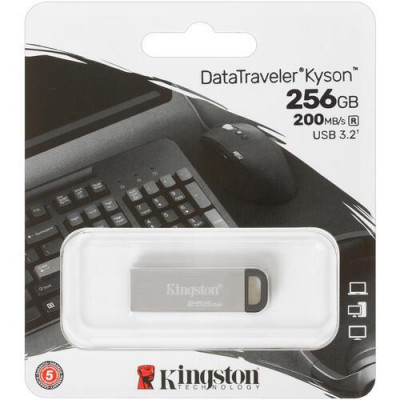 Память USB Flash 256 ГБ Kingston DataTraveler Kyson [DTKN/256GB], BT-4720159
