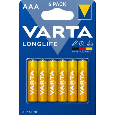 Батарейка щелочная Varta LongLife [04103101416], BT-4743349