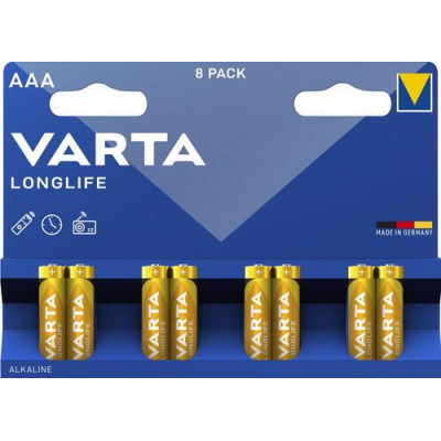 Батарейка щелочная Varta LongLife [04103101418], BT-4743351