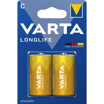 Батарейка щелочная Varta LongLife 04114101412, BT-4743359