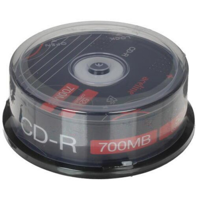 CD-диск Aceline CD-R, 0.7 ГБ, Cake Box, 52x, 25 шт, BT-4763483