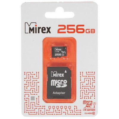 Карта памяти Mirex microSDXC 256 ГБ [13613-AD3UH256], BT-4789194