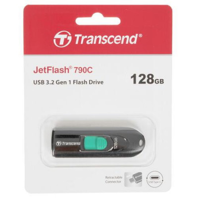 Память USB Flash 128 ГБ Transcend JetFlash 790C [TS128GJF790C], BT-4823573