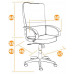 Кресло офисное TetChair СН757 6/7 бежевый, BT-4826693