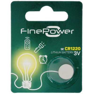 Батарейка литиевая FinePower CR1220, BT-4845701