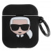 Чехол Aceline LightPods, AirPods, AirPods 2 Karl Lagerfeld KLACCSILKHBK черный, BT-4865859